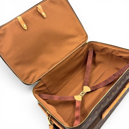 Louis Vuitton Pegase 55 Monogram Carry Leather Brown Light Travel Bag Gold — view 3