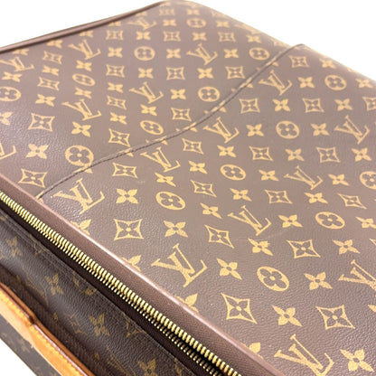 Louis Vuitton Pegase 55 Monogram Carry Leather Brown Light Travel Bag Gold — view 8