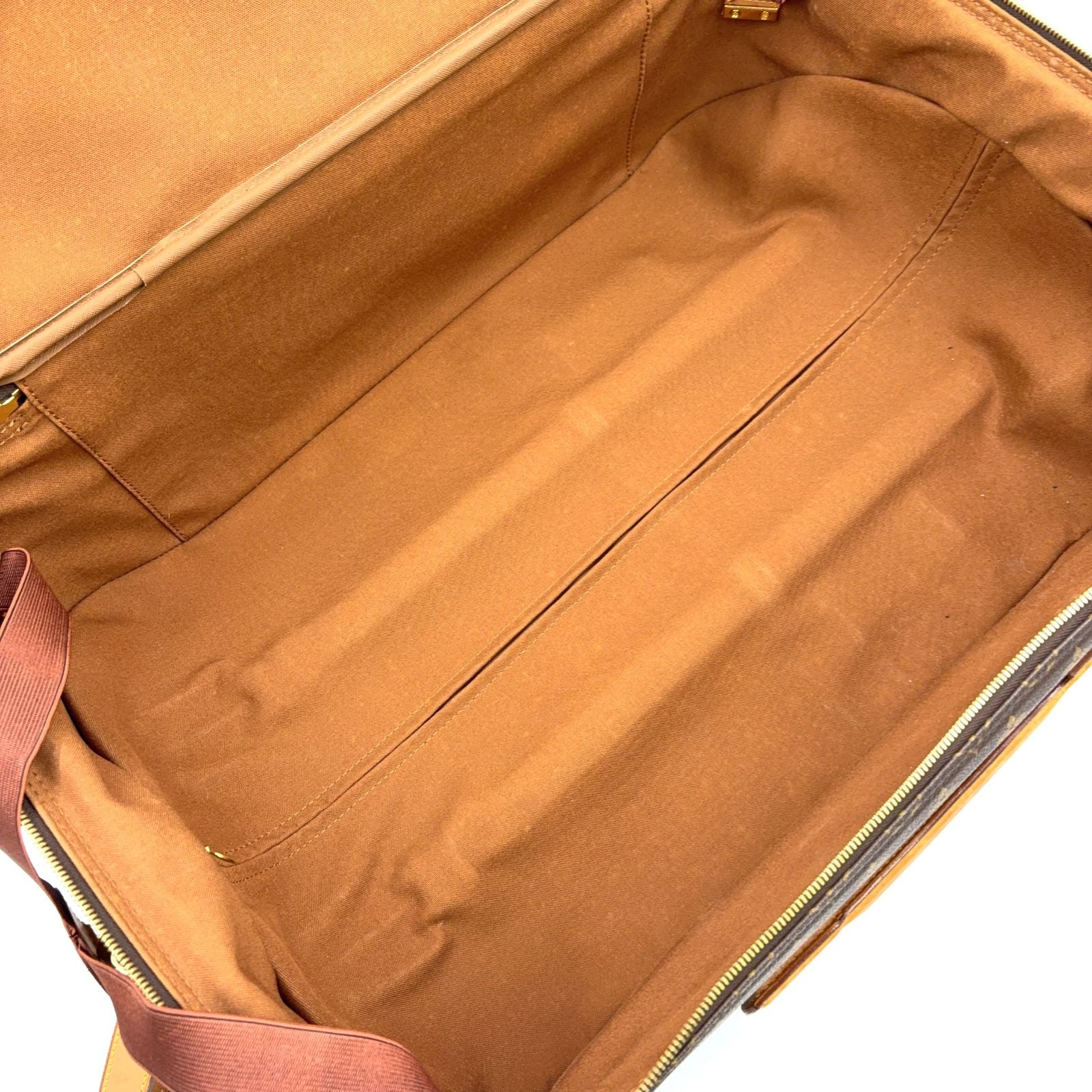 Louis Vuitton Pegase 55 Monogram Carry Leather Brown Light Travel Bag Gold — view 5