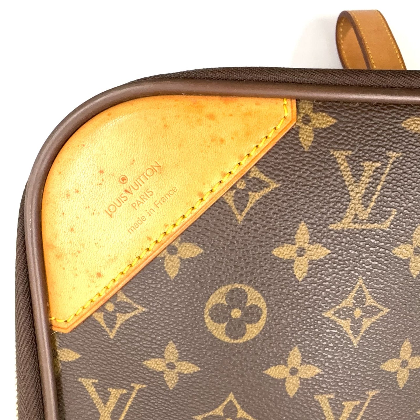 Louis Vuitton Pegase 55 Monogram Carry Leather Brown Light Travel Bag Gold — view 4