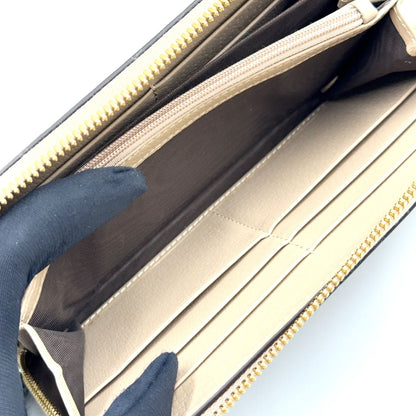 Gucci Ophidia GG Supreme Sherry Line Leather Gray Beige Multicolor Wallet Gold — view 7