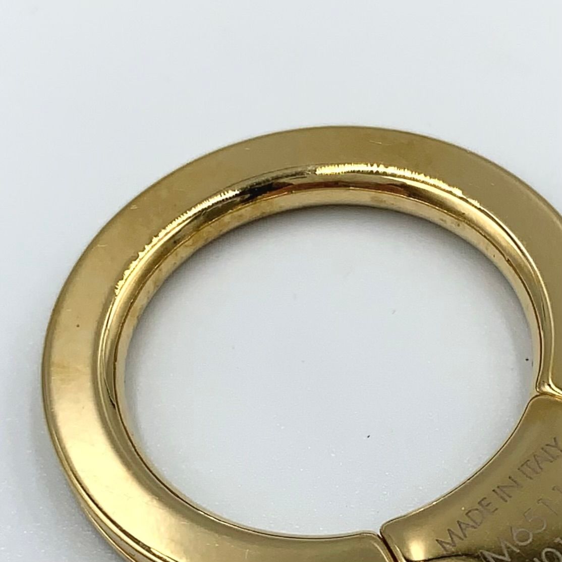 Louis Vuitton Fleur de Monogram Off White Gold Beige Charm Keychain — view 6
