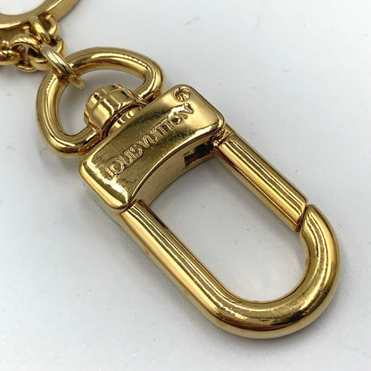 Louis Vuitton Fleur de Monogram Off White Gold Beige Charm Keychain — view 3