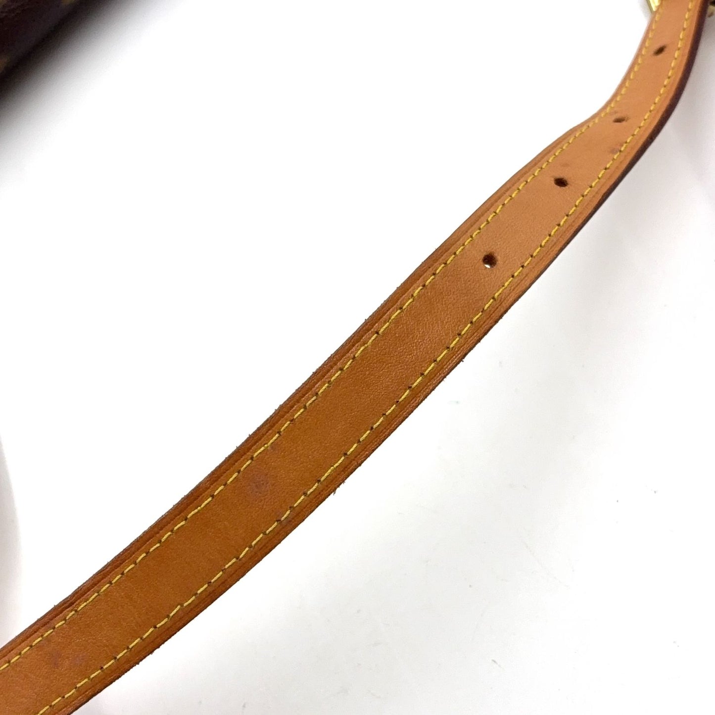 Louis Vuitton Musette Salsa Short Strap Monogram Leather Brown Light Shoulder — view 8