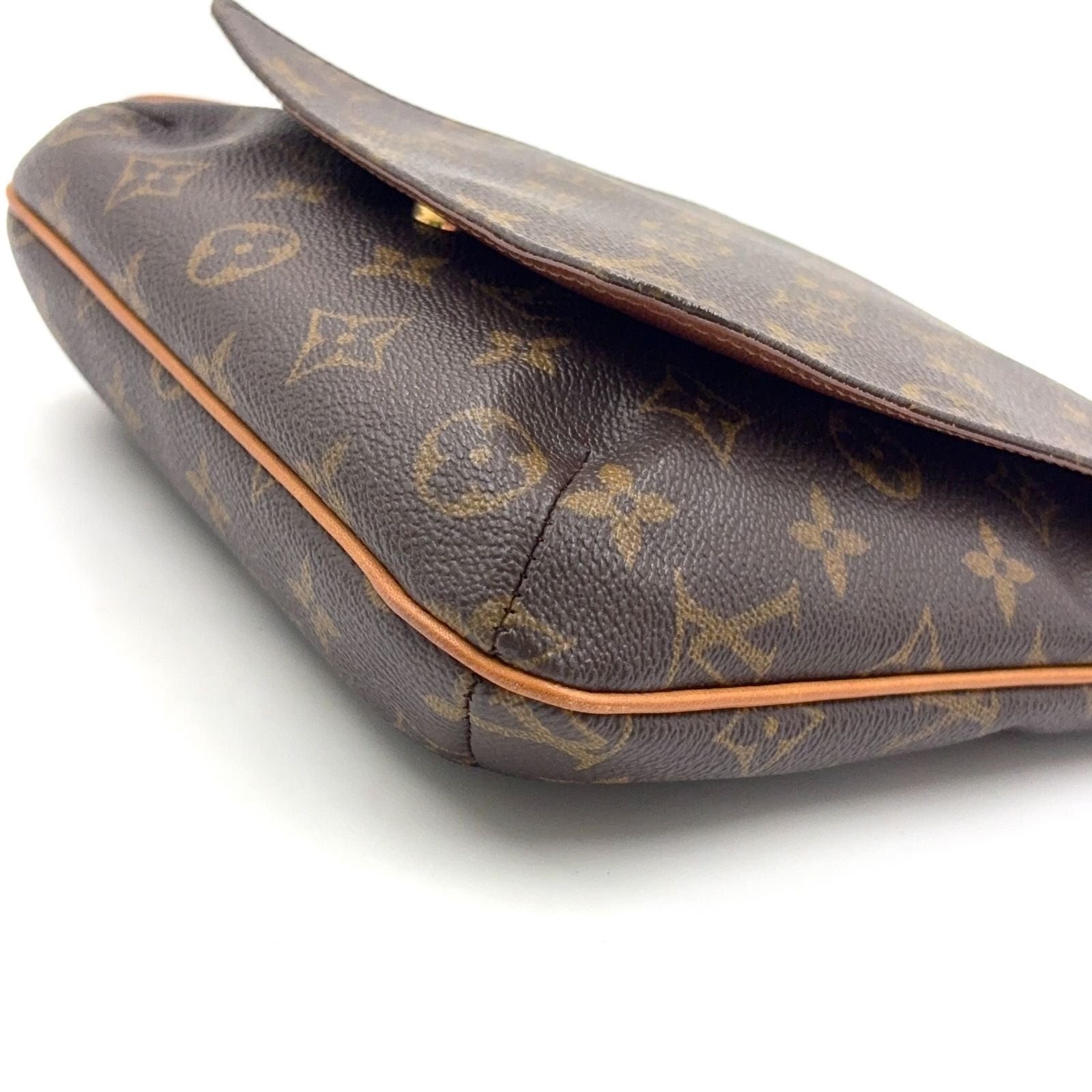 Louis Vuitton Musette Salsa Short Strap Monogram Leather Brown Light Shoulder — view 6