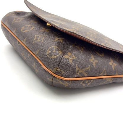 Louis Vuitton Musette Salsa Short Strap Monogram Leather Brown Light Shoulder — view 6