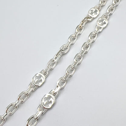Gucci Interlocking Silver Necklace — view 5
