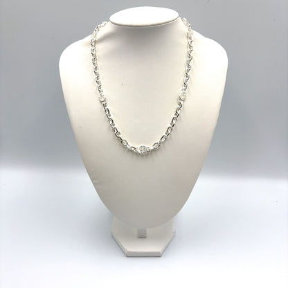 Gucci Interlocking Silver Necklace — view 9