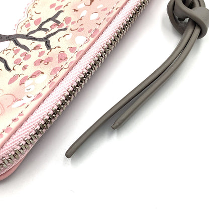 Loewe Suna Fujita Deer Coin Card Holder Leather Light Gray Light Pink Case — view 5