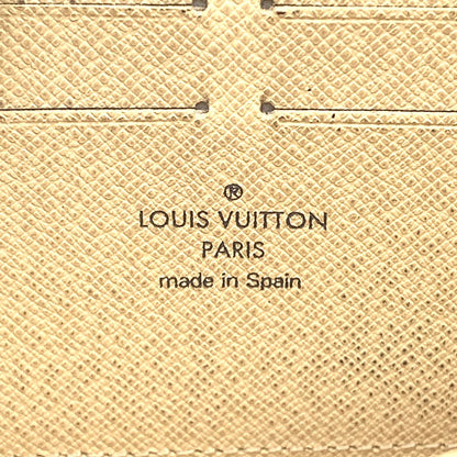 Louis Vuitton Zippy Wallet Damier Azur Leather White Round Gold — view 4