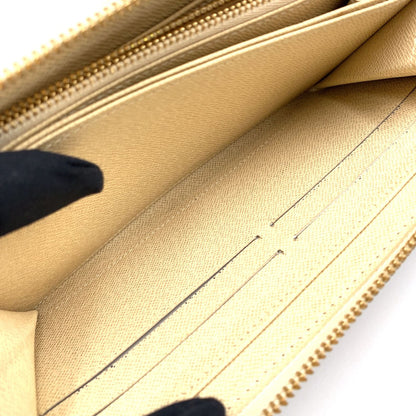 Louis Vuitton Zippy Wallet Damier Azur Leather White Round Gold — view 8