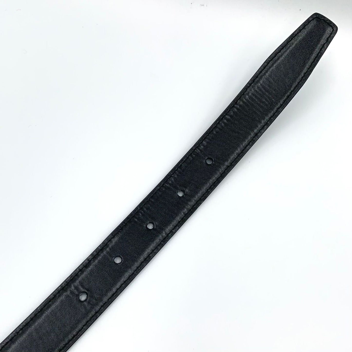 Celine Triomphe Leather Black Belt Gold — view 8