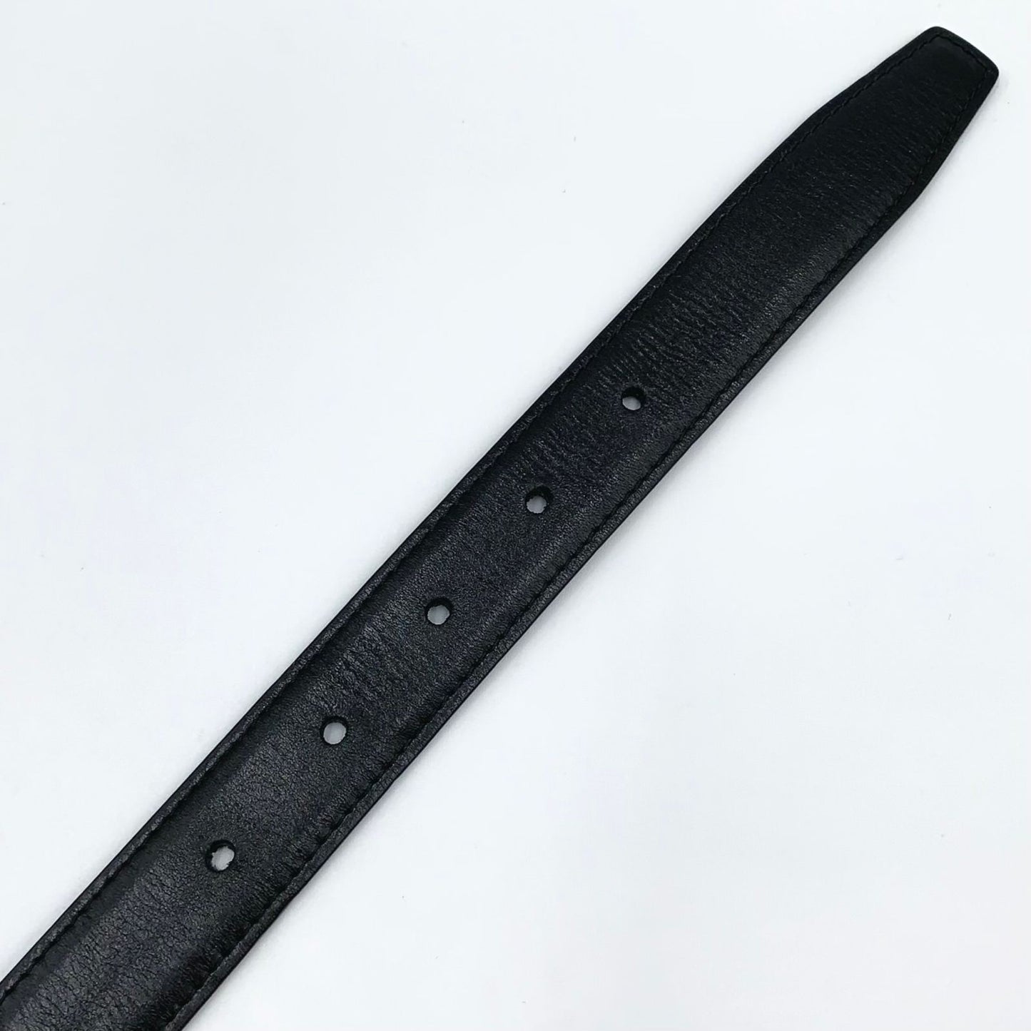 Celine Triomphe Leather Black Belt Gold — view 7