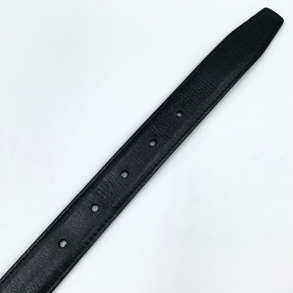 Celine Triomphe Leather Black Belt Gold — view 7
