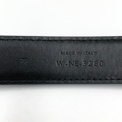 Celine Triomphe Leather Black Belt Gold — view 3