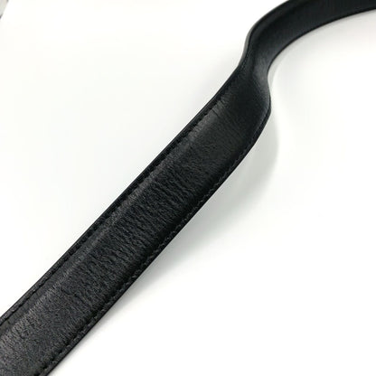 Celine Triomphe Leather Black Belt Gold — view 9