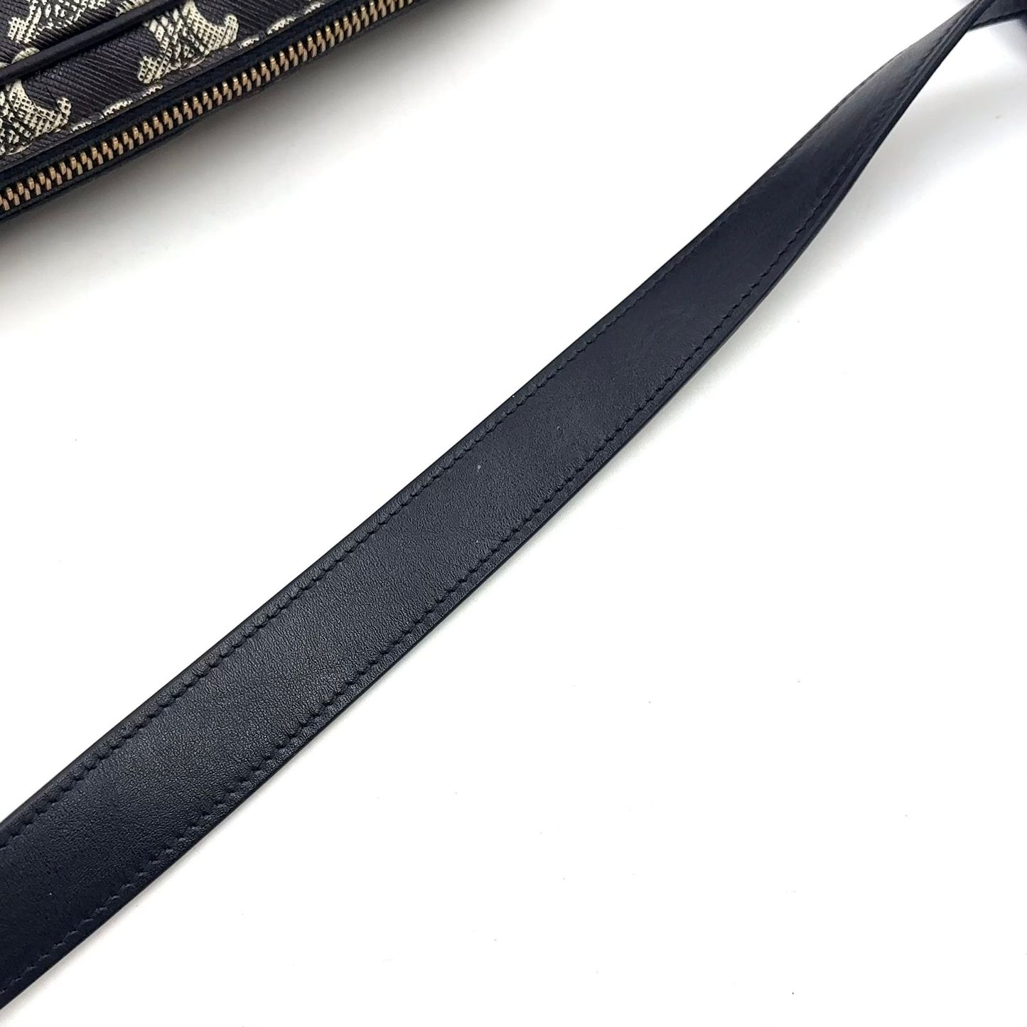 Celine Horizontal Leather Black White Shoulder Bag Silver — view 5