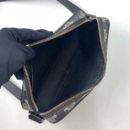 Celine Horizontal Leather Black White Shoulder Bag Silver — view 3
