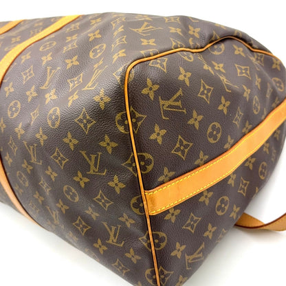 Louis Vuitton Keepall Bandouliere 55 Monogram Leather Brown Light Boston — view 6