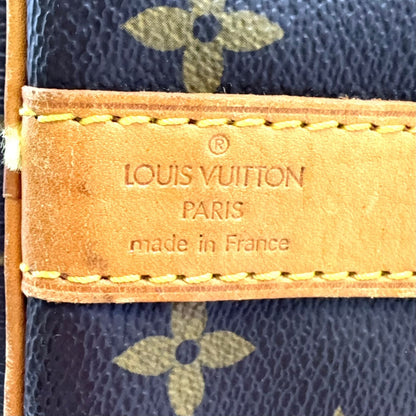 Louis Vuitton Keepall Bandouliere 55 Monogram Leather Brown Light Boston — view 4
