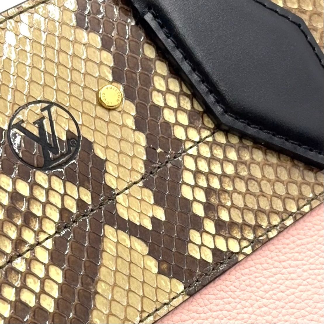 Louis Vuitton City Steamer 2-Way Leather Pink Black Handbag Gold — view 5