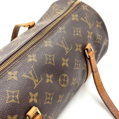 Louis Vuitton Papillon 30 Monogram Leather Brown Handbag Gold — view 8