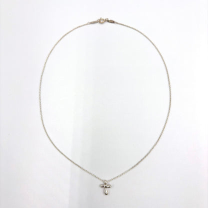 Tiffany & Co Teardrop Cross Silver Necklace — view 3