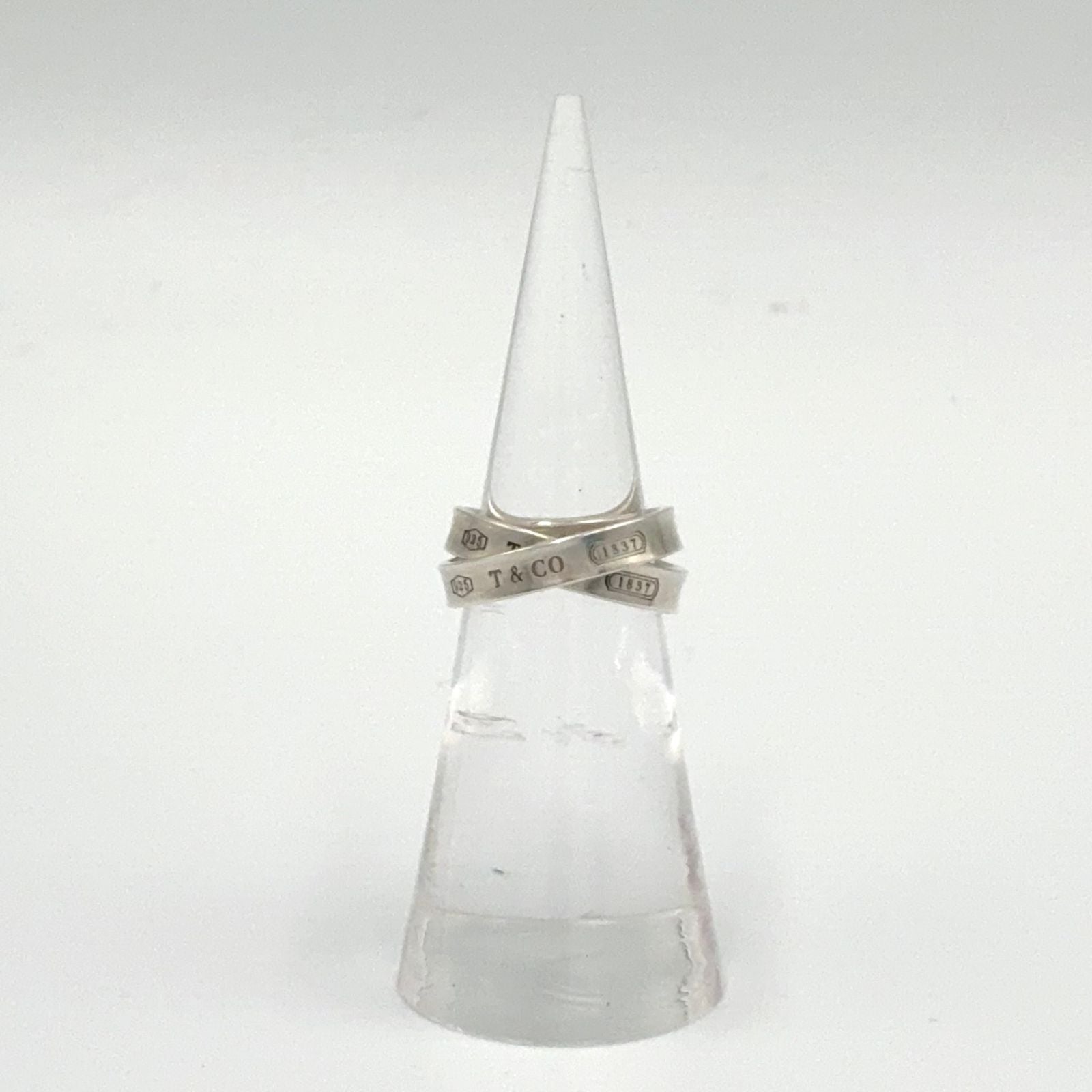 Tiffany & Co Interlocking Silver Ring — view 5