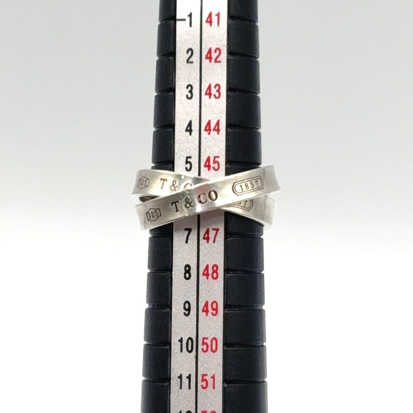 Tiffany & Co Interlocking Silver Ring — view 9