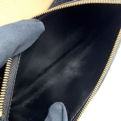 Louis Vuitton Portofoy Emily Monogram Empreinte Initials Leather Black Bifold — view 5