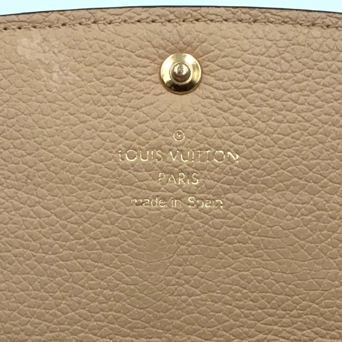 Louis Vuitton Portofoy Emily Monogram Empreinte Initials Leather Black Bifold — view 4
