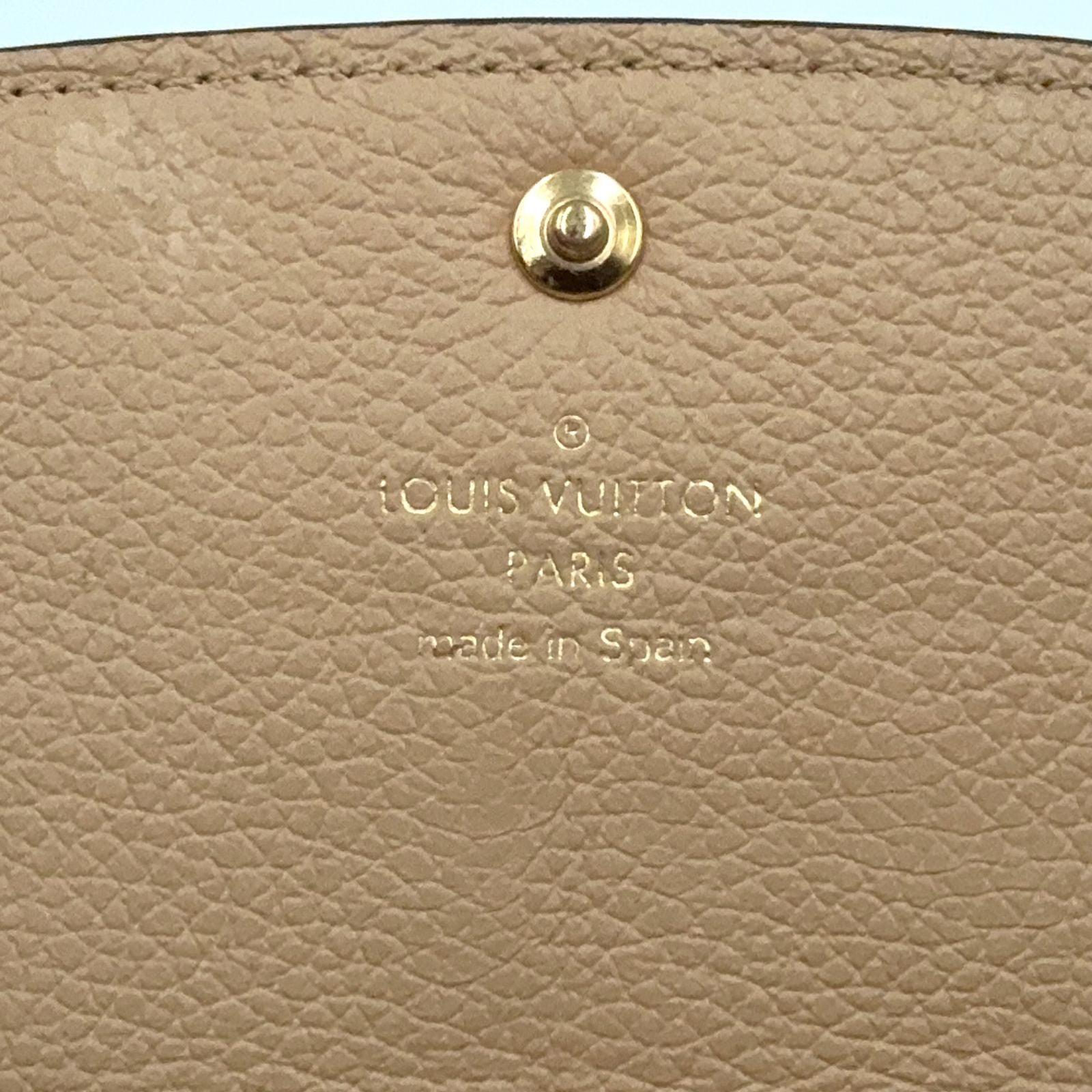 Louis Vuitton Portofoy Emily Monogram Empreinte Initials Leather Black Bifold — view 4