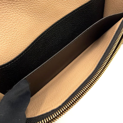 Louis Vuitton Portofoy Emily Monogram Empreinte Initials Leather Black Bifold — view 7