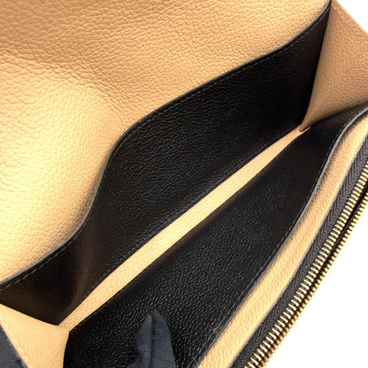 Louis Vuitton Portofoy Emily Monogram Empreinte Initials Leather Black Bifold — view 6