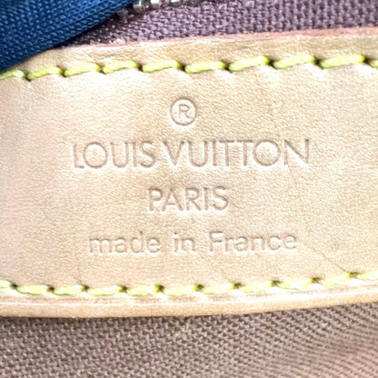 Louis Vuitton Cabas Mezzo Monogram Leather Brown Light Tote Gold — view 4