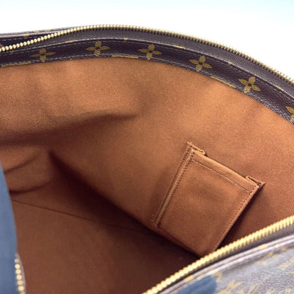 Louis Vuitton Cabas Mezzo Monogram Leather Brown Light Tote Gold — view 6
