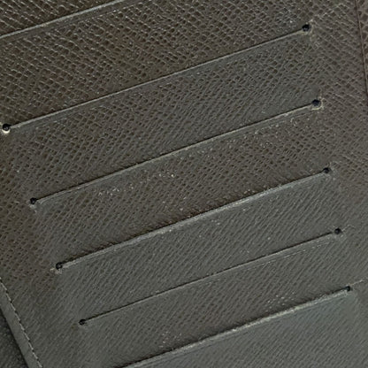 Louis Vuitton Porte Valle Carte Cles Taiga Leather Dark Brown Wallet — view 8