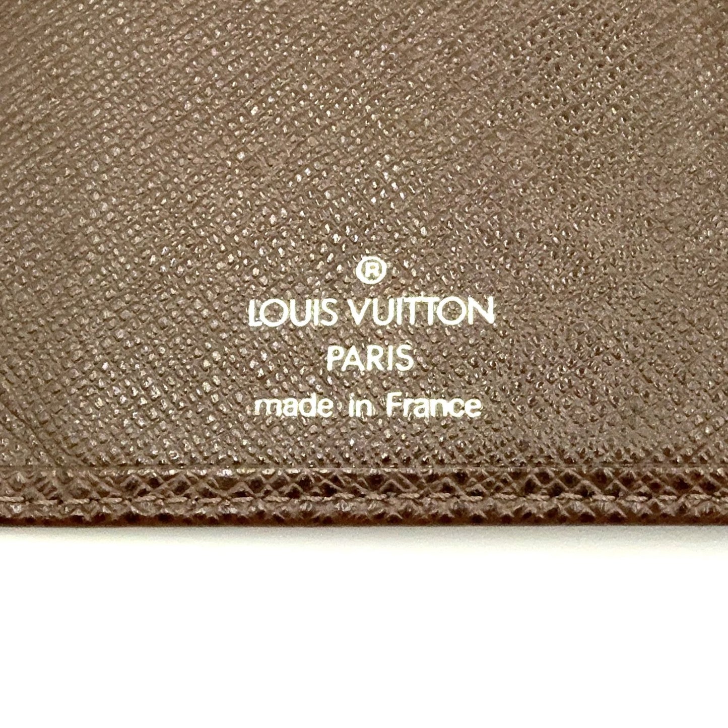 Louis Vuitton Porte Valle Carte Cles Taiga Leather Dark Brown Wallet — view 4