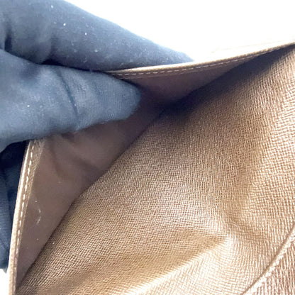 Louis Vuitton Porte Valle Carte Cles Taiga Leather Dark Brown Wallet — view 5