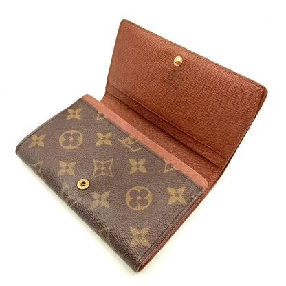 Louis Vuitton Porte-Monnaie Viet Tresor Monogram Leather Brown Bifold Wallet — view 3