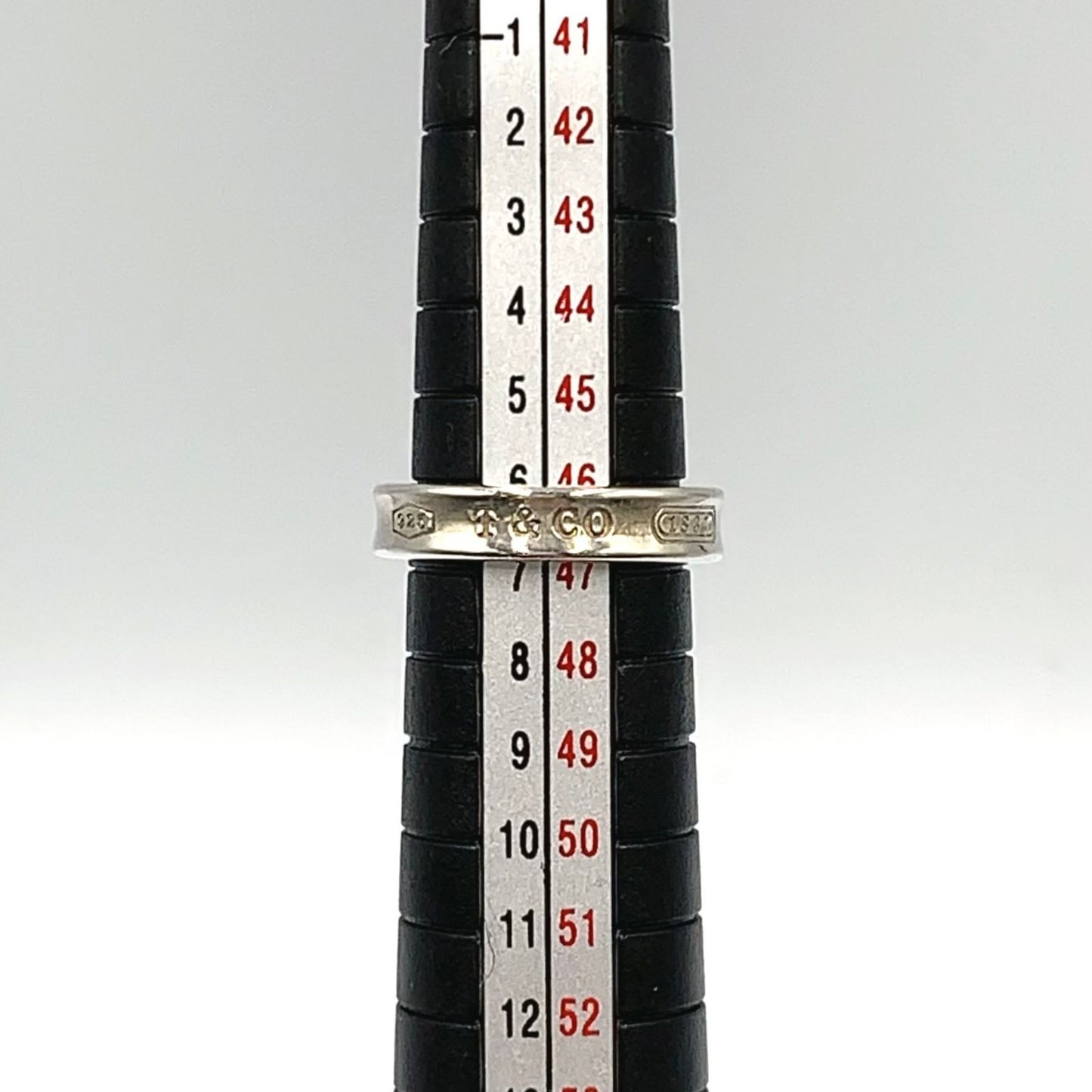Tiffany & Co Narrow Silver Ring — view 7
