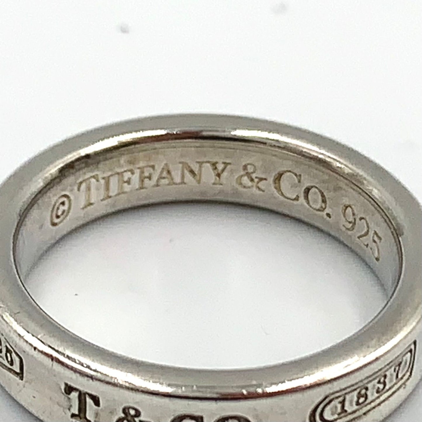 Tiffany & Co Narrow Silver Ring — view 4