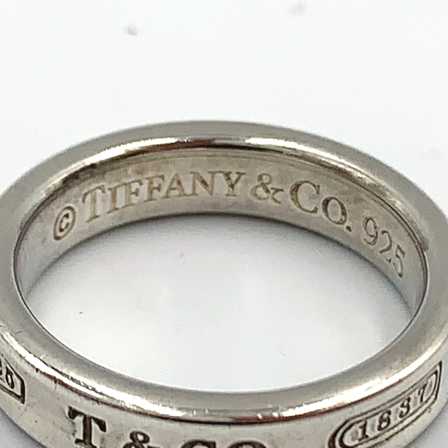 Tiffany & Co Narrow Silver Ring — view 4