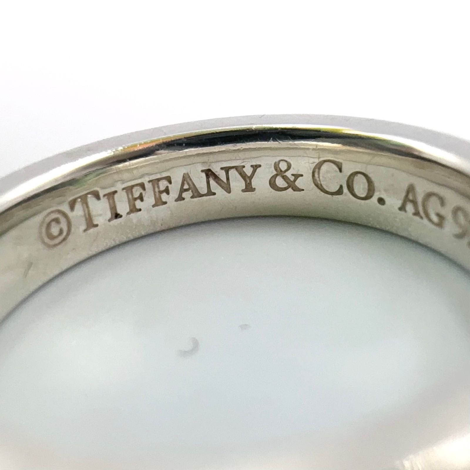 Tiffany & Co Narrow Silver Ring — view 4