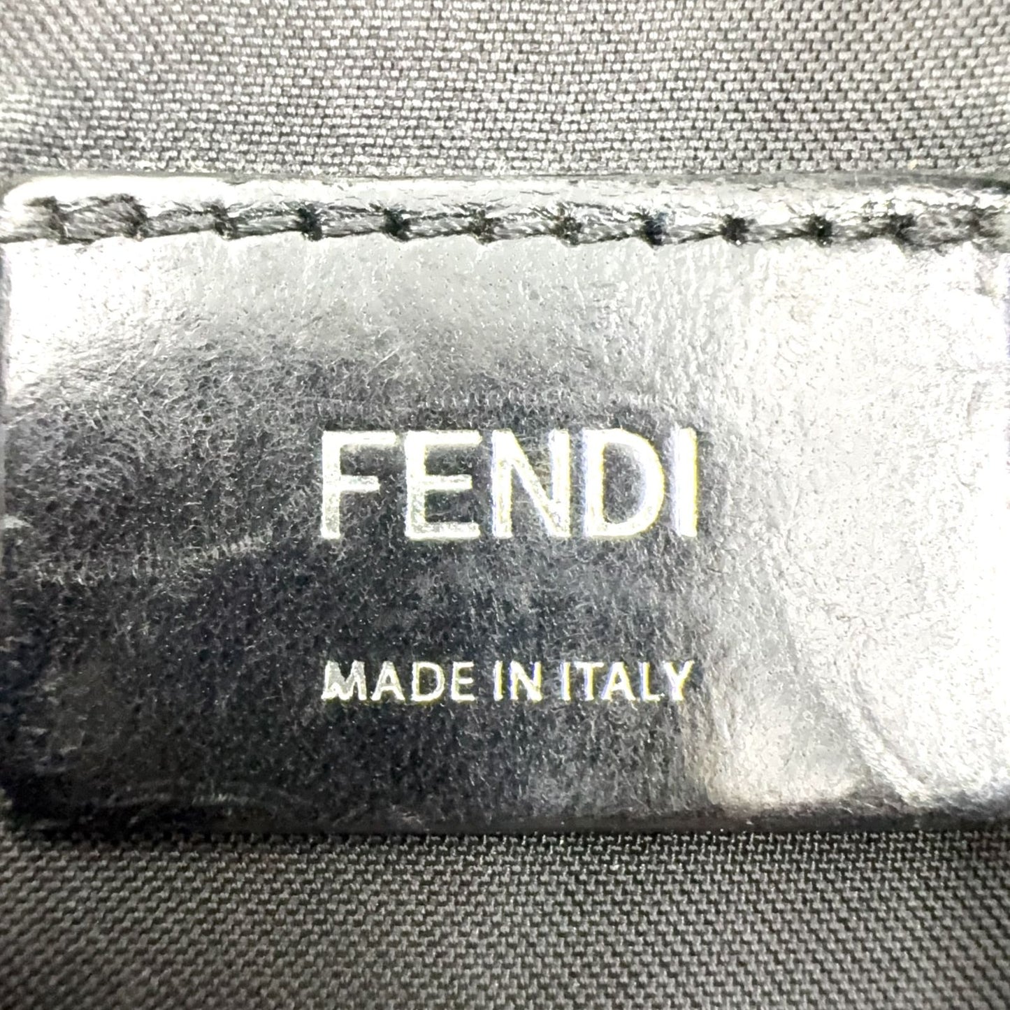 Fendi Monster Star Bugs Leather Yellow Black Shoulder Bag Silver — view 4