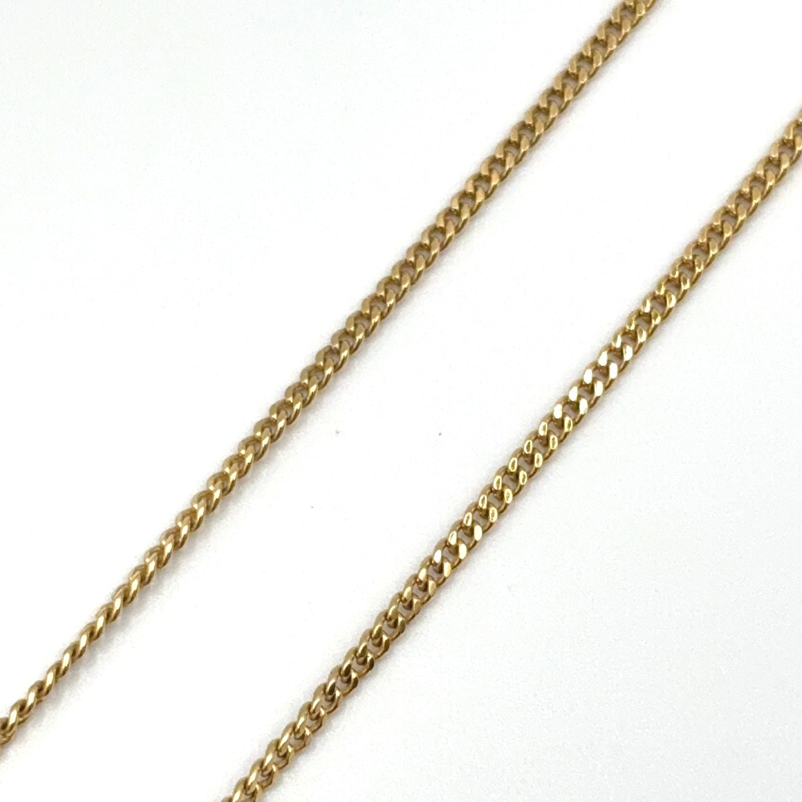 Dior Circle Motif Rhinestone Logo Color Stone Clear Gold Necklace — view 6