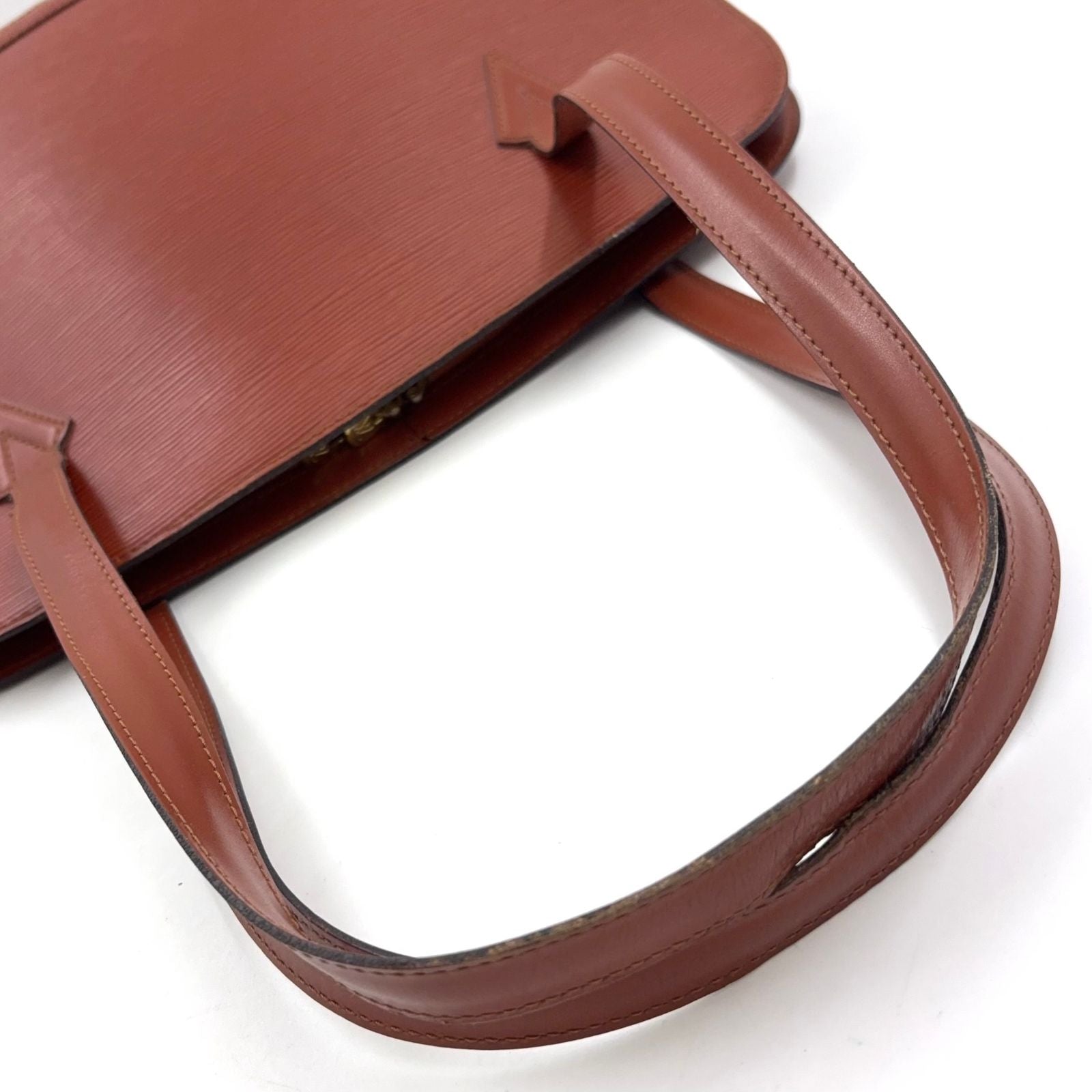 Louis Vuitton Lussac Epi Kenya Brown Leather Shoulder Bag Gold — view 9