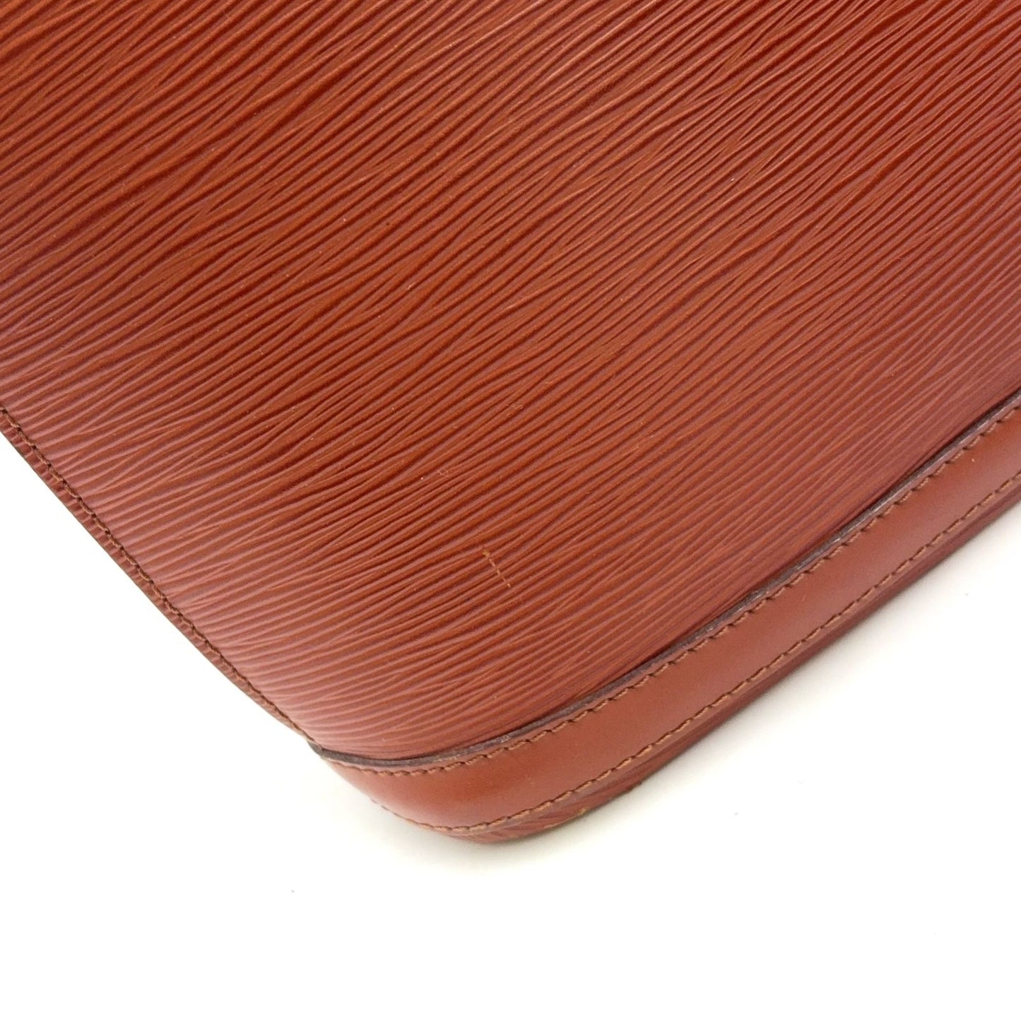 Louis Vuitton Lussac Epi Kenya Brown Leather Shoulder Bag Gold — view 5