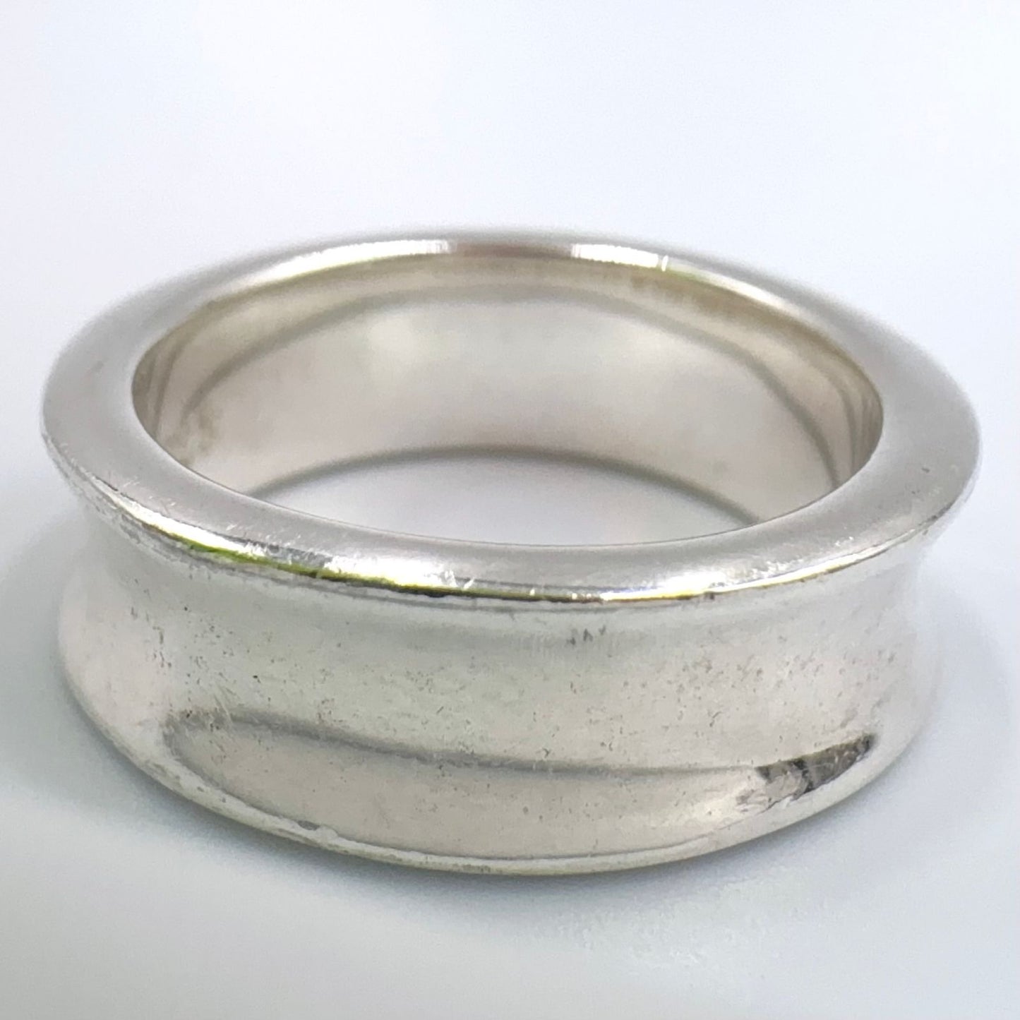 Tiffany & Co Narrow Silver Ring — view 8
