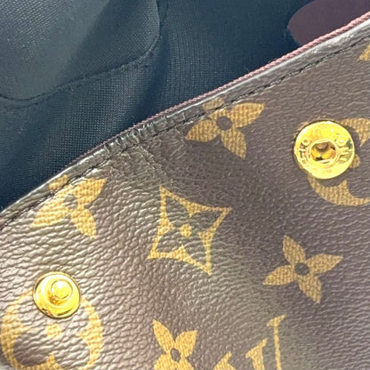 Louis Vuitton Cluny Monogram 2-Way Shoulder Leather Brown Handbag Gold — view 7